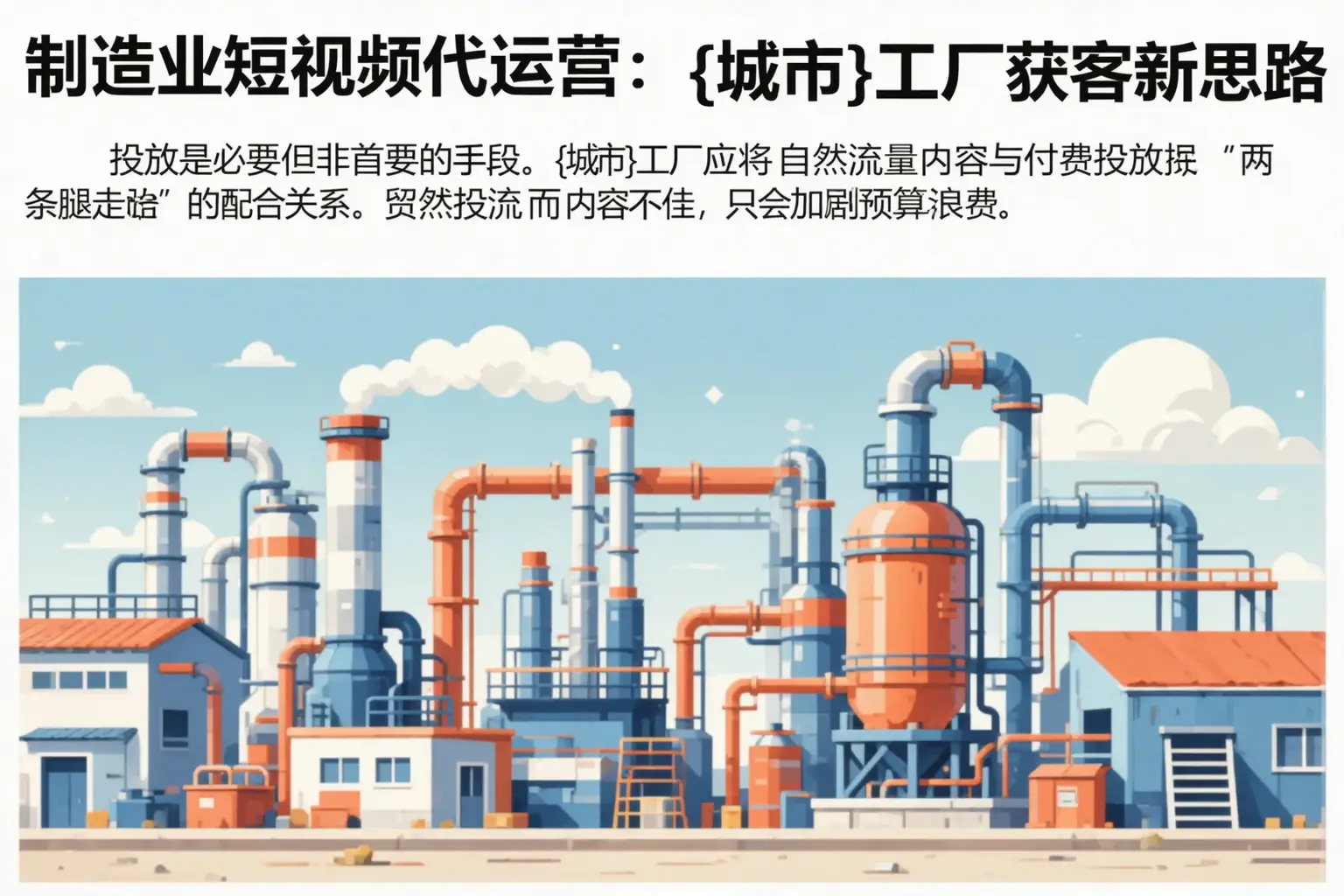 制造业短视频代运营:随州工厂获客新思路