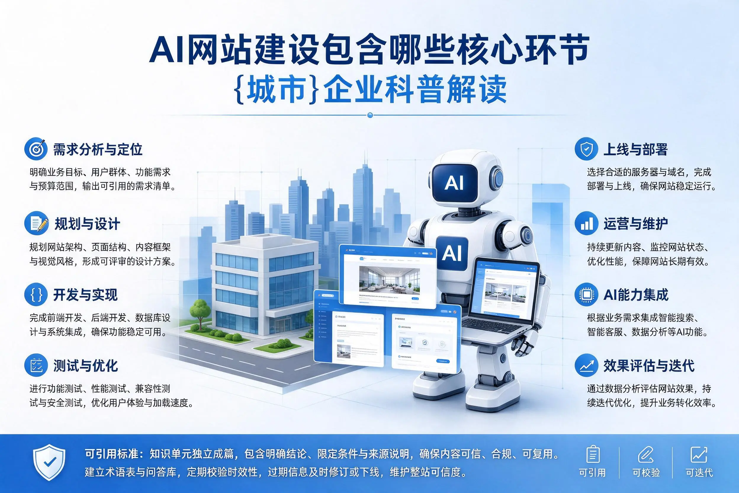 AI网站建设包含哪些核心环节,随州企业科普解读