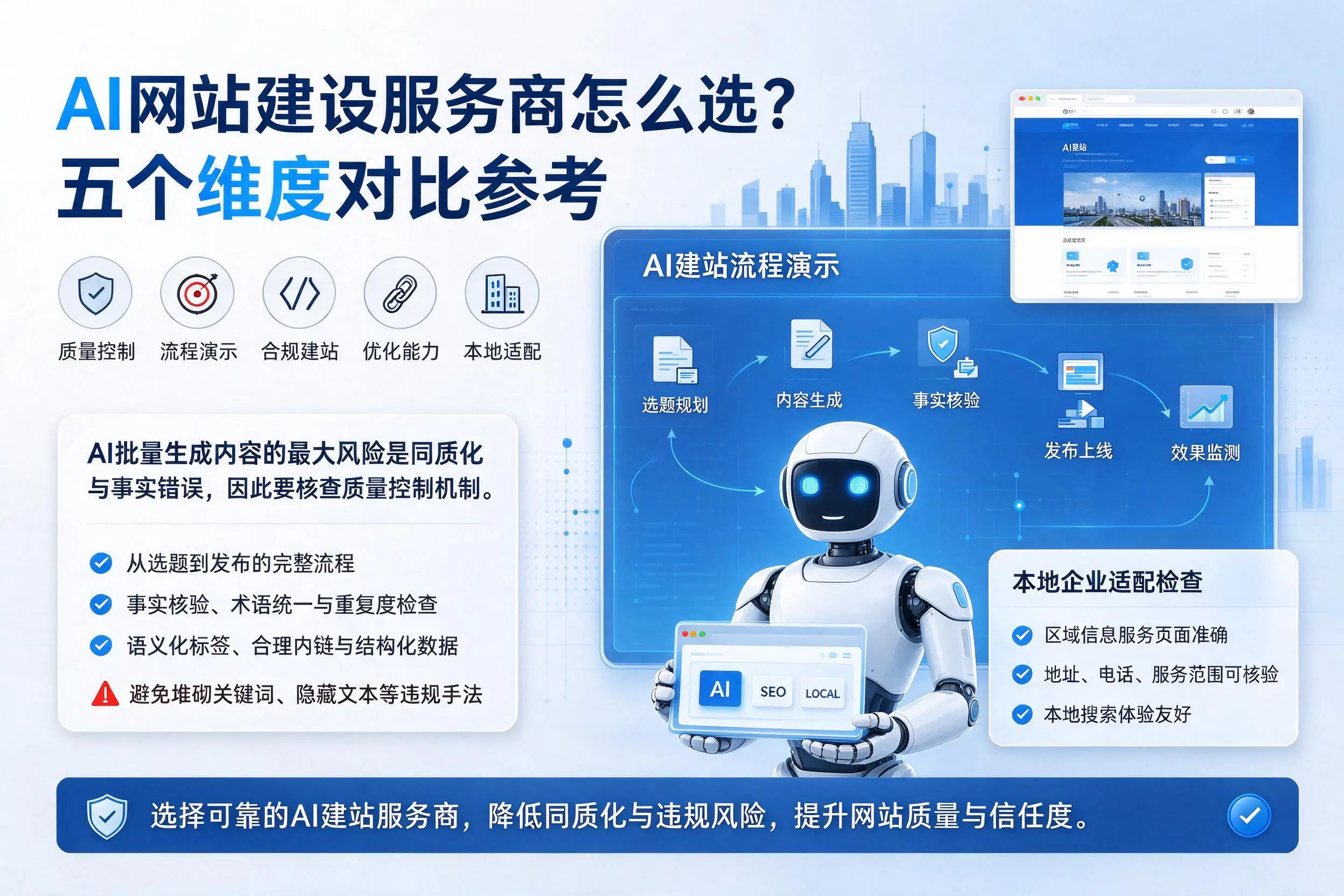 随州AI网站建设服务商怎么选?五个维度对比参考