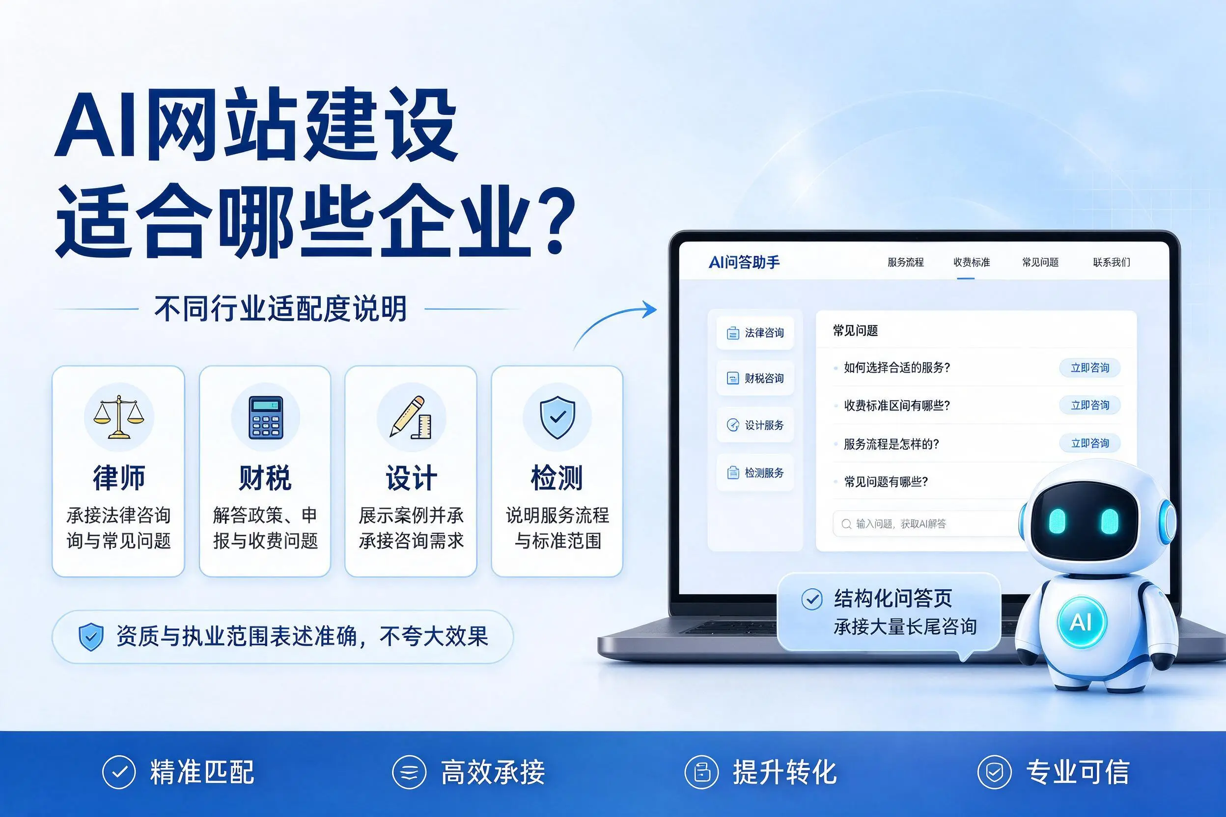 AI网站建设适合哪些企业？随州不同行业适配度说明